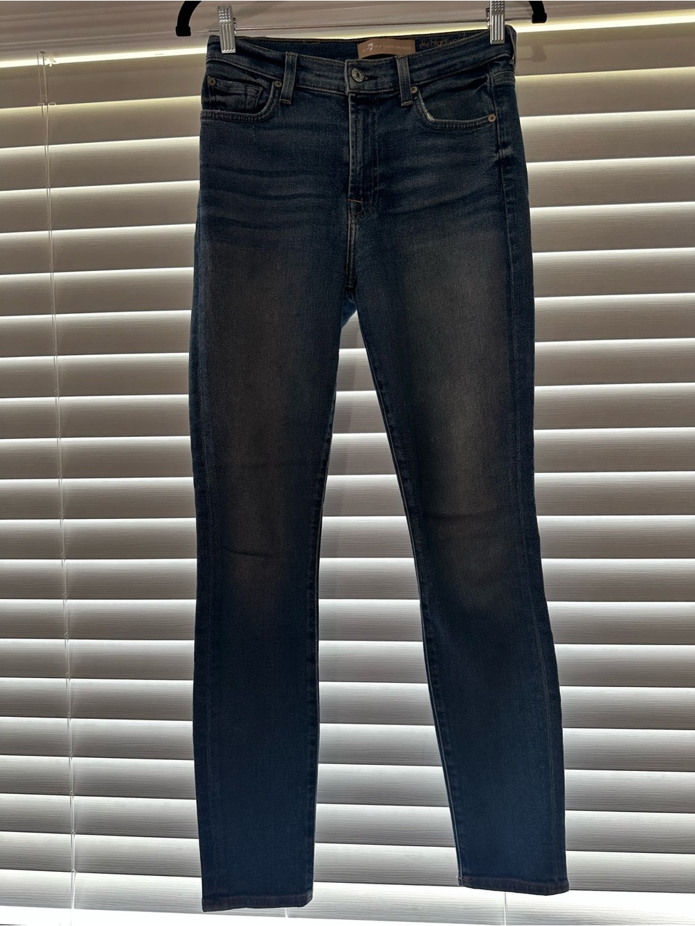 7 For All Mankind Luxe Vintage High Waist Ankle Skinny Jeans Size 27